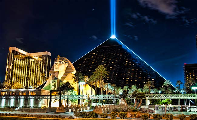 Hotel Luxor Las Vegas na Avenida Las Vegas Strip