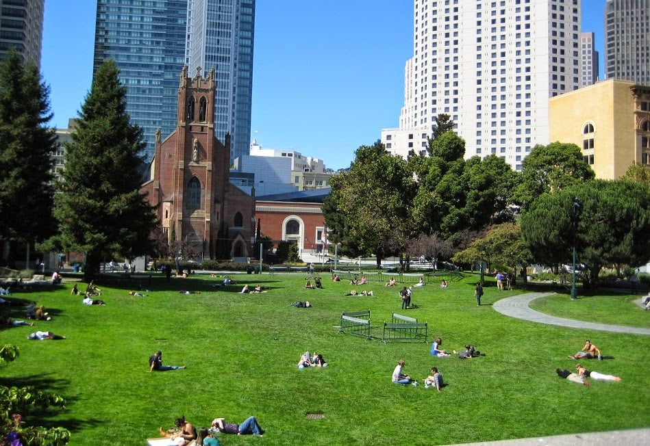 Parque Yerba Buena Gardens em San Francisco 