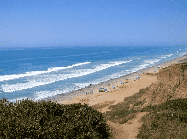 Praia San Onofre State Beach na Califórnia