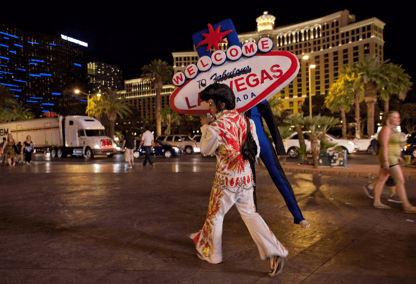Elvis na Strip em Las Vegas