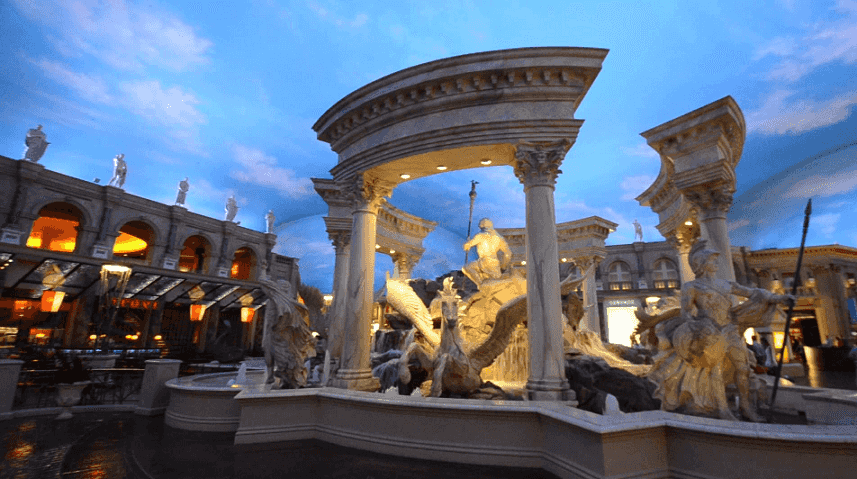 Fontana de Trevi no Caesar's Palace em Las Vegas