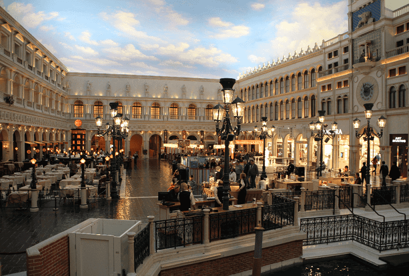 St. Mark's Square no Venetian em Las Vegas