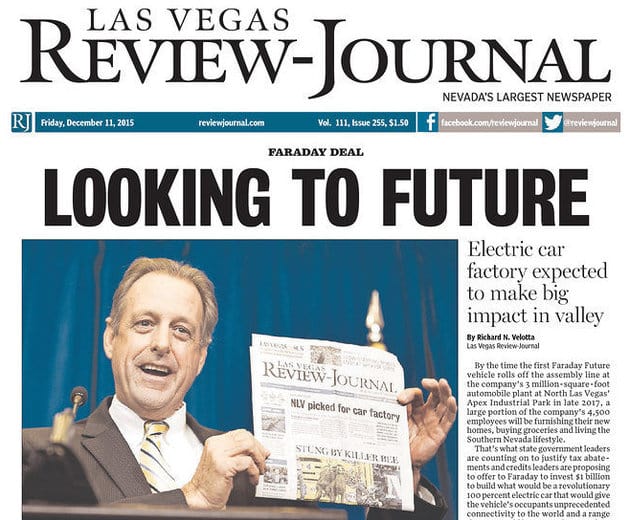 Jornais em Las Vegas 