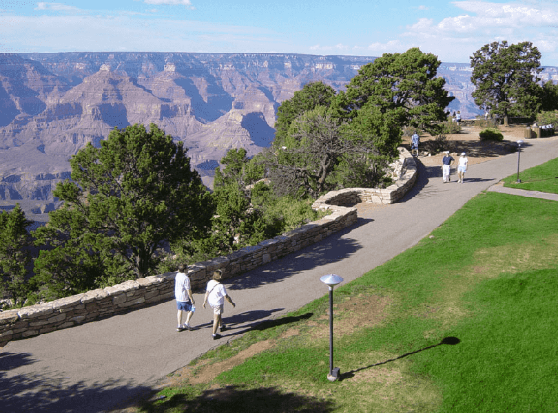 Rim Trail no Grand Canyon