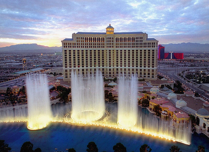 Show das águas no Hotel Bellagio em Las Vegas