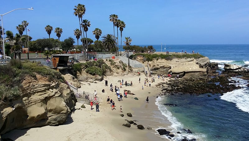 Praia La Jolla na Califórnia